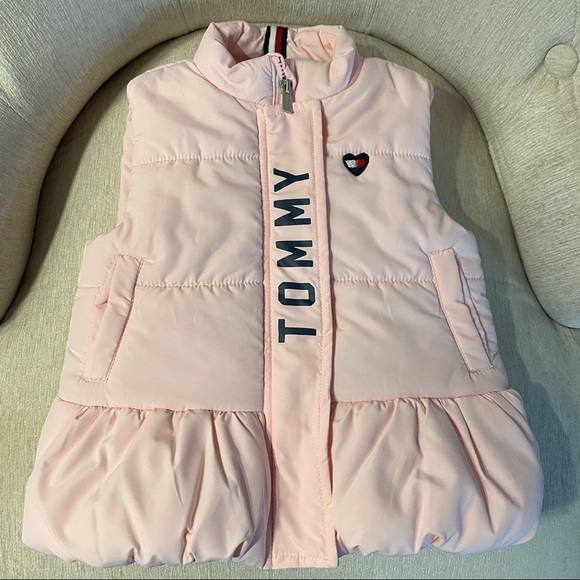 Tommy Hilfiger Other - Tommy Hilfiger Baby Girls Pink Puffer Vest 18M
